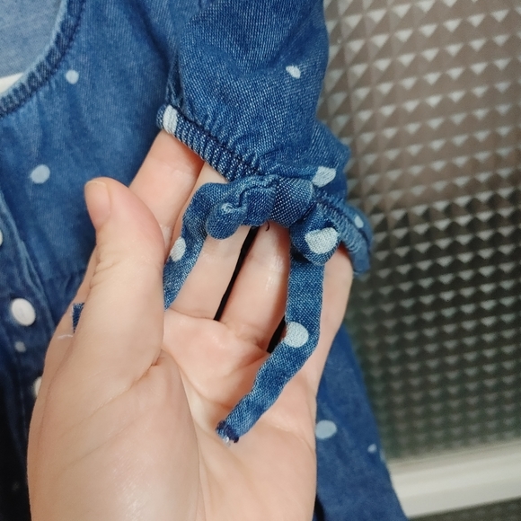 2/$35 - Gymboree Baby Denim Dress with Polka Dots - Picture 6 of 8